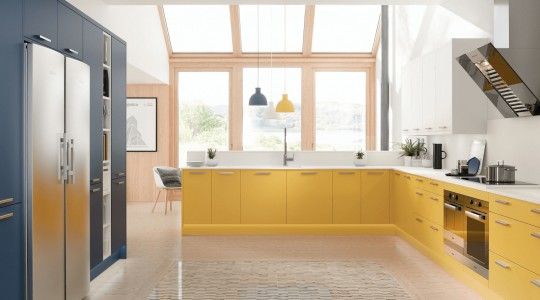 Xu hướng chọn màu tủ bếp chữ L đơn giản và tinh tế