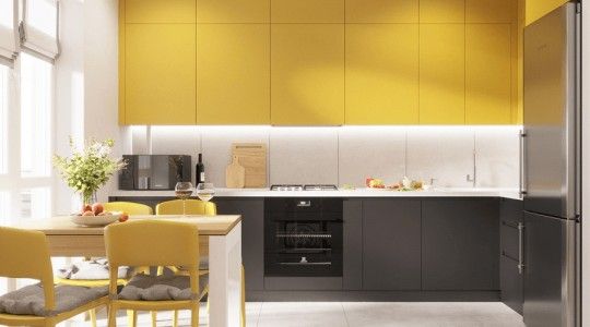 Nguyên tắc Phối màu sơn phòng bếp hút vận tài, vượng khí