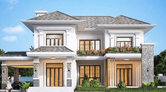 Phong thủy nhà chữ U có tốt không? Cách màu sơn hợp với phong thủy nhà chữ U