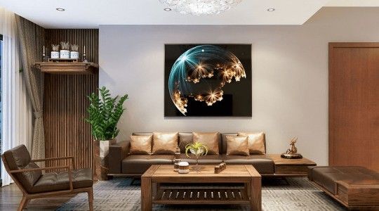 Ý tưởng thiết kế phòng khách chung cư thu hút, ấn tượng