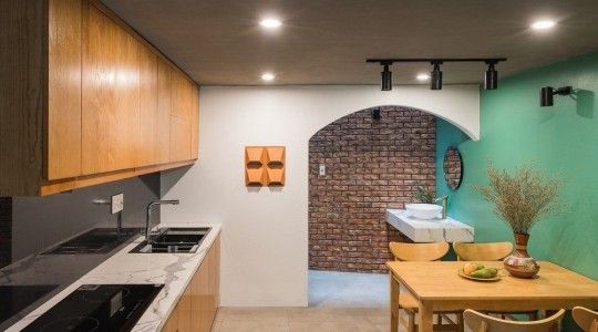 Bố trí tường bếp và tường nhà vệ sinh chung nhau sao cho hợp phong thủy