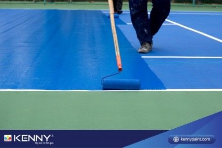 Quy trình 5 bước thi công sơn sân Tennis đúng tiêu chuẩn