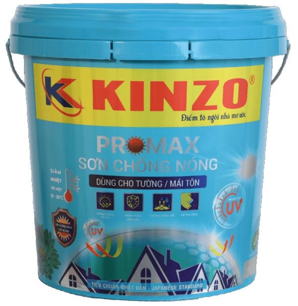 Sơn Chống Nóng KINZO PROMAX - Giảm nhiệt từ 8-25°C