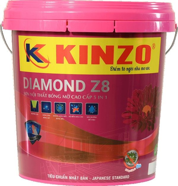 Sơn Nội Thất Bóng Mờ KINZO DIAMOND Z8 Cao Cấp