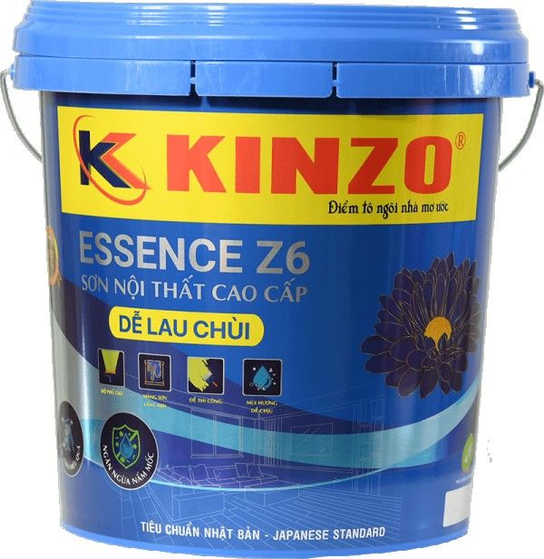 Sơn Nội Thất Lau Chùi KINZO ESSENCE Z6 Cao Cấp