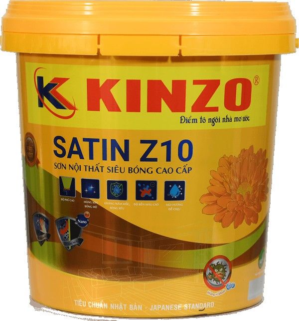 Sơn Nội Thất Siêu Bóng Cao Cấp KINZO SATIN Z10
