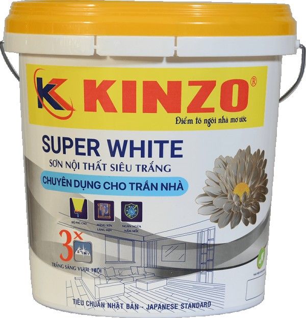 Sơn Nội Thất Siêu Trắng KINZO SUPER WHITE