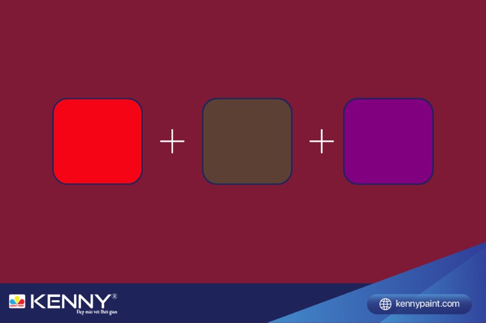 Màu đỏ đỏ boóc đô được tạo từ màu đỏ thuần, nâu và tím