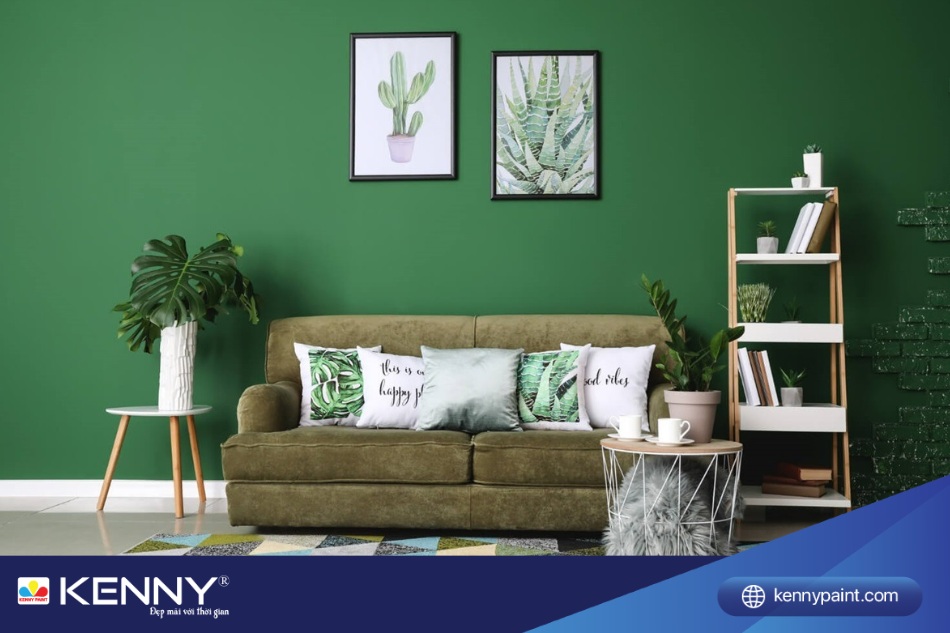 Tuổi Kỷ Sửu hợp màu gì? Sơn màu xanh lá cây, xanh rêu hay xanh bạc hà đều tốt cho gia chủ tuổi Kỷ Sửu