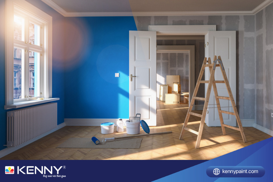 Tường mới sơn xong cần được bảo dưỡng, tránh tiếp xúc ngay với các tác động như nước, hơi ẩm