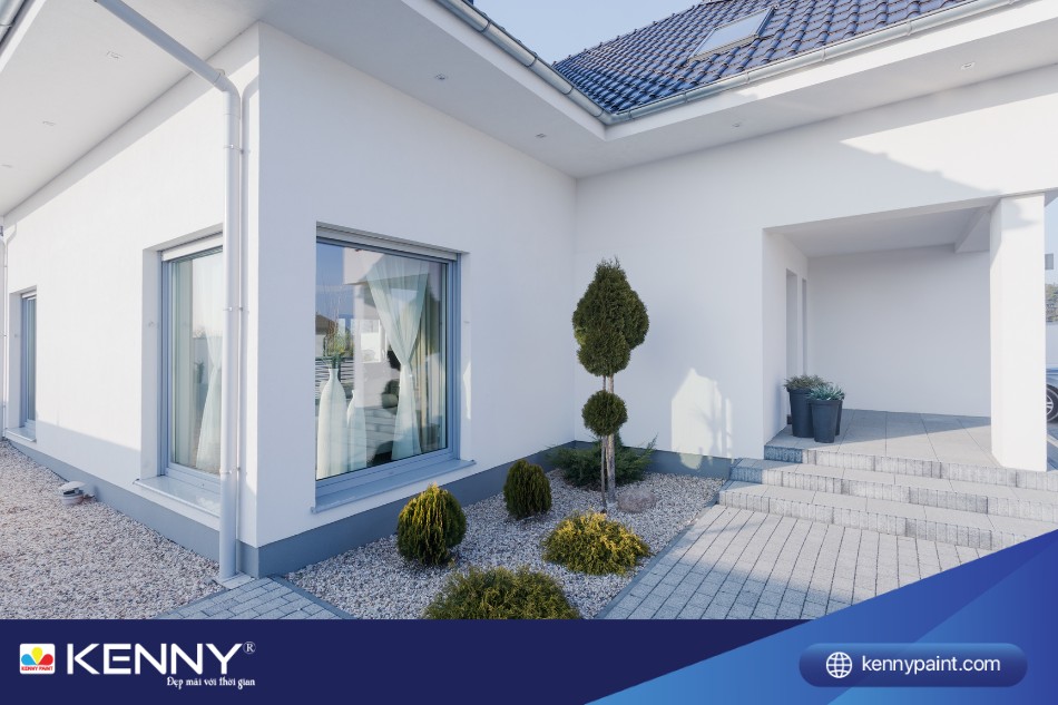 Sơn nhà màu trắng chưa bao giờ gây lỗi thời