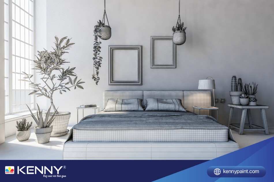 bảng màu sơn nhà màu xám