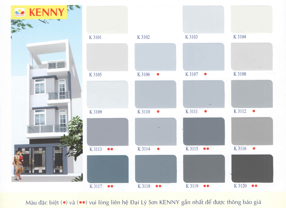 Bảng màu sơn nhà mới nhất 2024 - Hé lộ 1490+ màu nổi bật