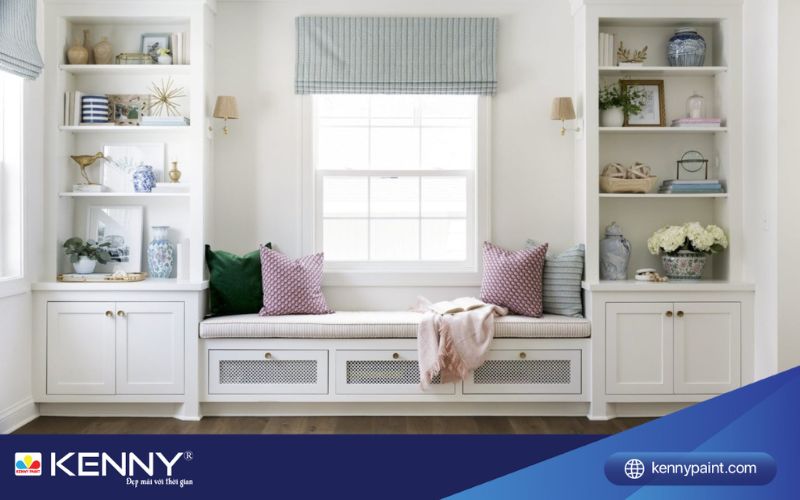 Sơn KENNY - Điểm tô ngôi nhà mơ ước bục ngồi cửa sổ 3