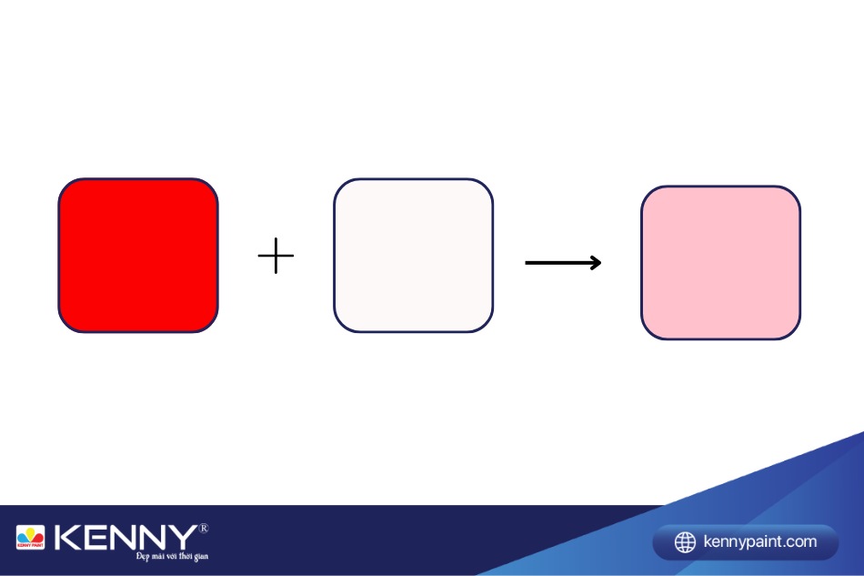 Hướng dẫn cách pha sơn màu da hồng