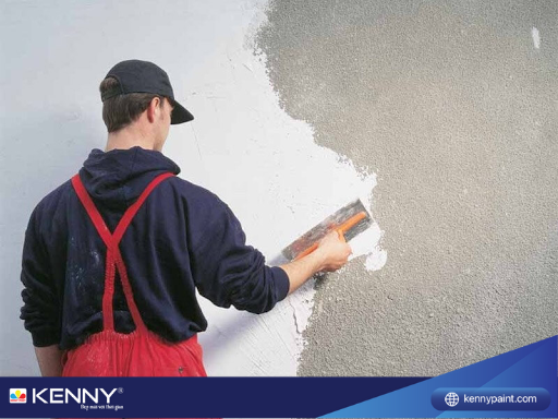 Sơn KENNY - Điểm tô ngôi nhà mơ ước cách pha bột trét tường cần lưu ý gì