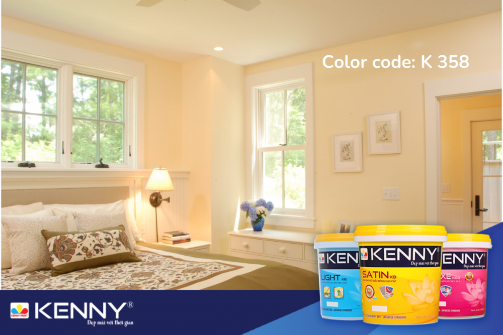 Sơn KENNY - Điểm tô ngôi nhà mơ ước cach-son-hong-ngu-dep-10