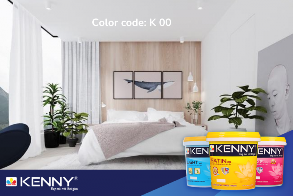 Sơn KENNY - Điểm tô ngôi nhà mơ ước cach-son-hong-ngu-dep-11