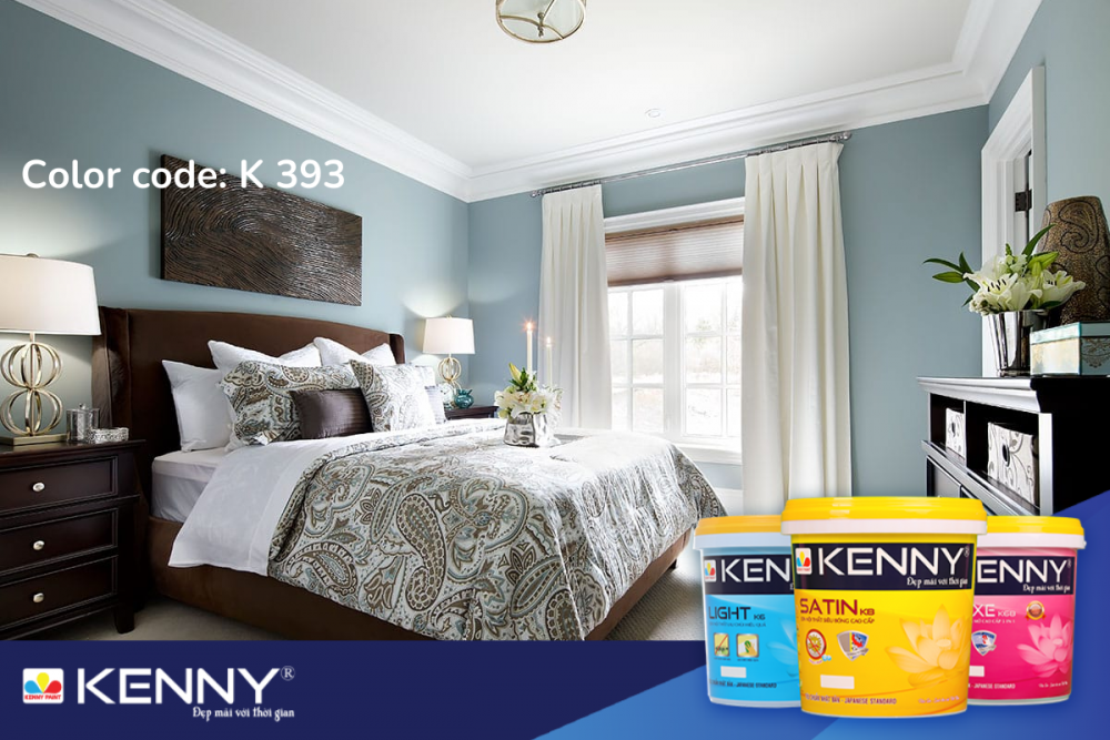 Sơn KENNY - Điểm tô ngôi nhà mơ ước cach-son-hong-ngu-dep-13