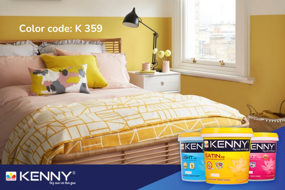 Sơn KENNY - Điểm tô ngôi nhà mơ ước cach-son-hong-ngu-dep-6