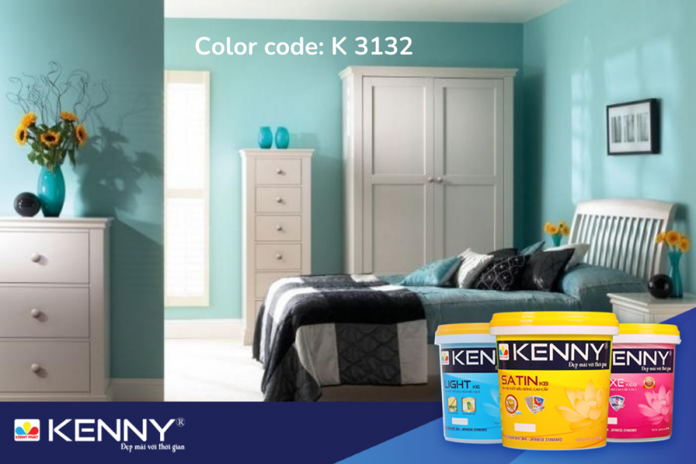 Sơn KENNY - Điểm tô ngôi nhà mơ ước cach-son-hong-ngu-dep-8