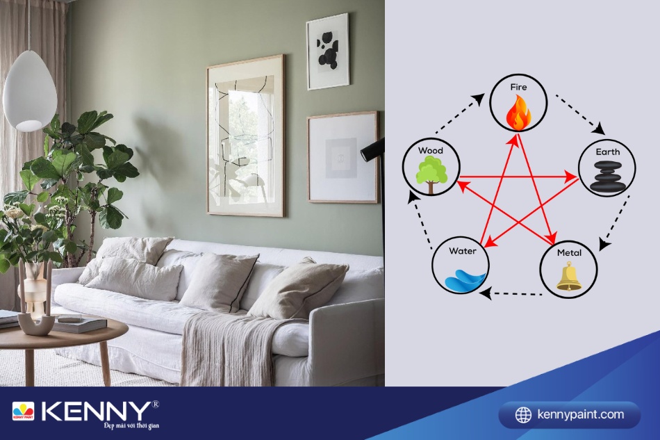 Chọn màu sơn cho nhà với cặp đôi chồng mệnh Kim vợ mệnh Hỏa cần sự cân nhắc kỹ lưỡng