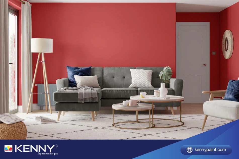 Những gam màu quá rực rỡ như đỏ, cam có thể khiến không gian trở nên ngột ngạt