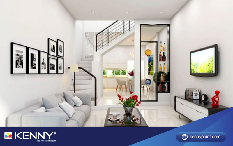 Sơn KENNY - Điểm tô ngôi nhà mơ ước chon-mau-gach-op-cau-thang-4