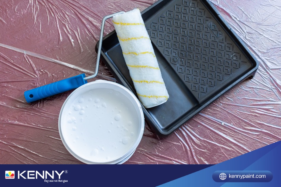 cọ lăn sơn nước