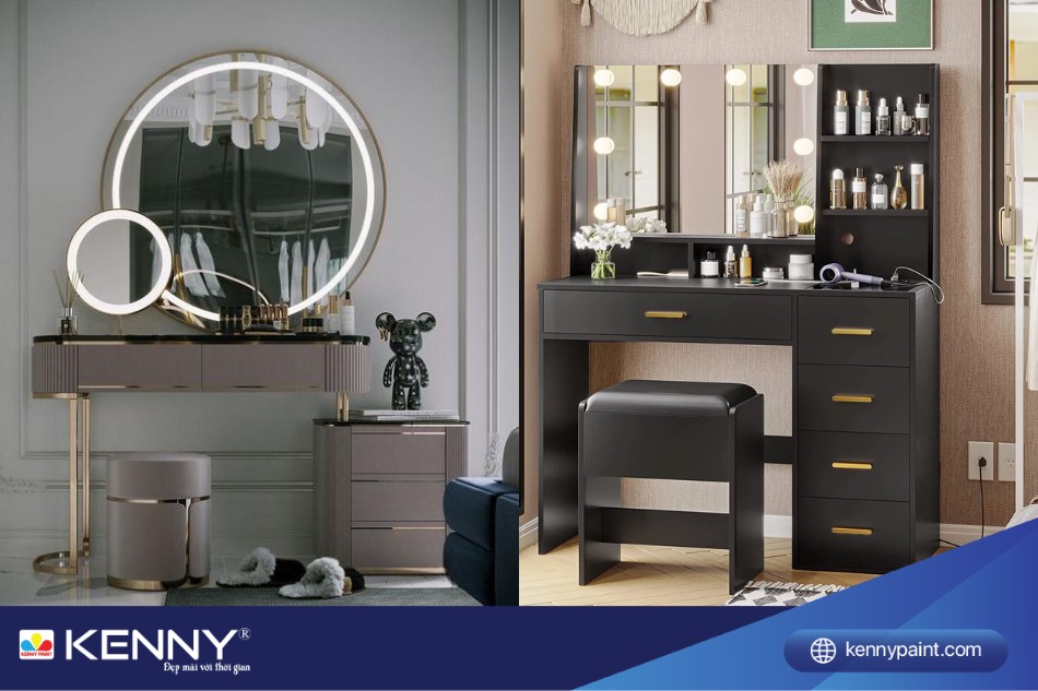 Phong cách cá tính giúp bàn trang điểm tạo điểm nhấn cho căn phòng