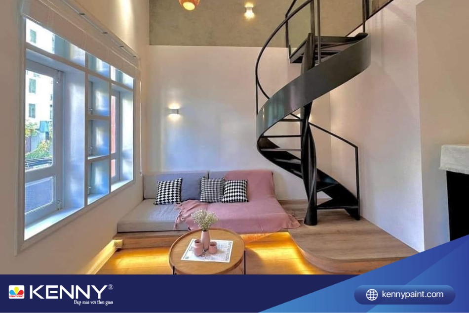 Sử dụng giường kiêm sofa giúp không gian được tối ưu và chill hơn