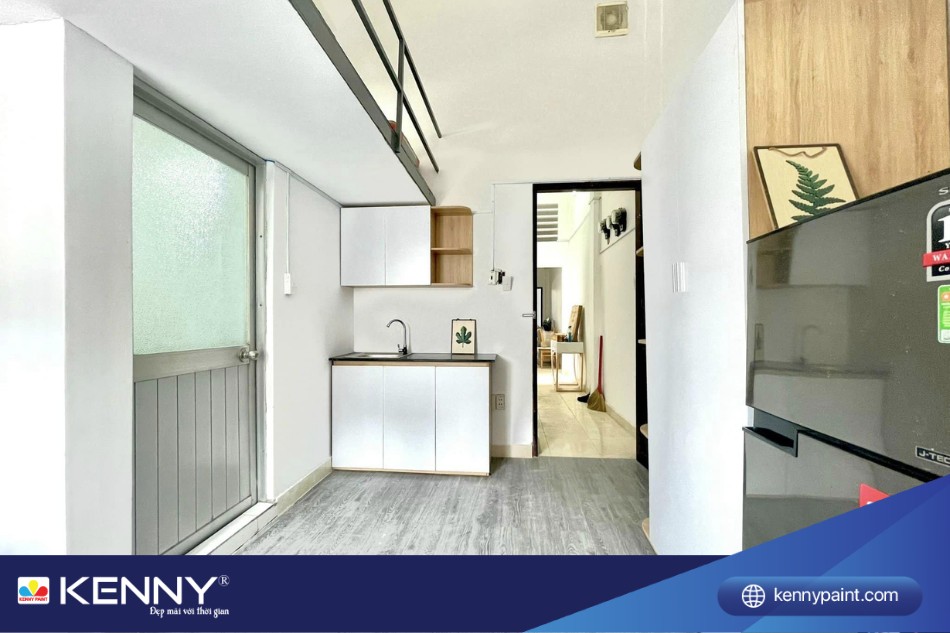 Sử dụng tranh treo tường decor phòng trọ có gác