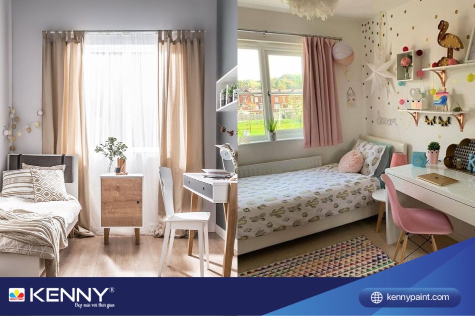 Hãy chọn chiếc rèm cửa thật xinh đẹp để decor phòng trọ không gác của mình nhé