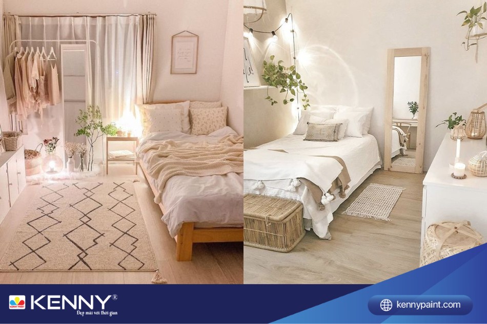 Một vài mảng xanh sẽ giúp căn phòng trở nên sinh động hơn