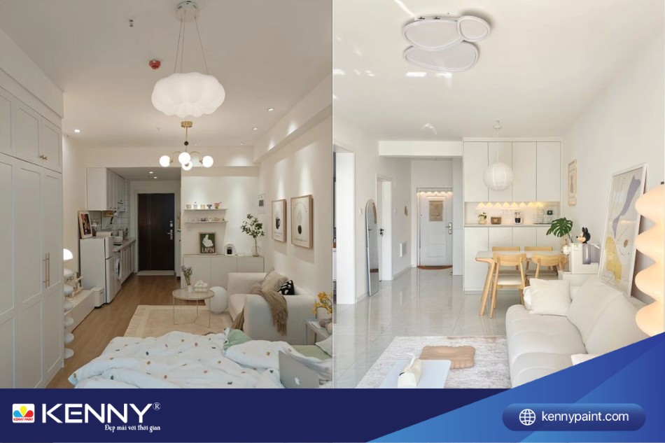 Phân chia khu vực rõ ràng giúp căn phòng không bị lộn xộn