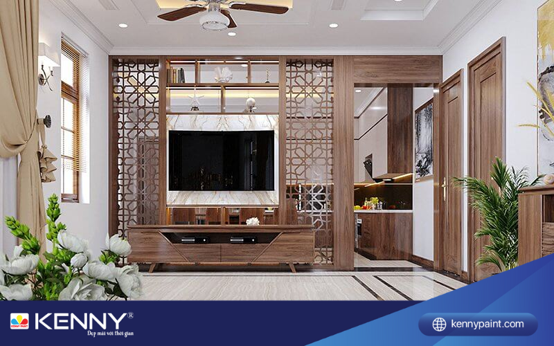 Sơn KENNY - Điểm tô ngôi nhà mơ ước khong-gian-mo-phong-khach-va-bep-3