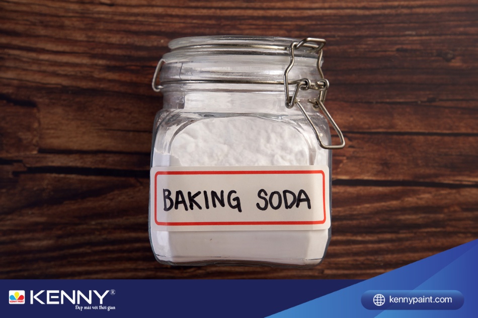 Dùng baking soda khử mùi sơn sắt