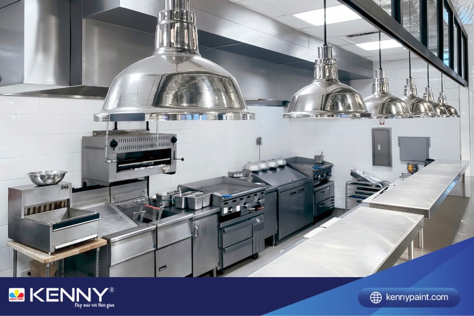 Hệ thống ánh sáng là yếu tố quan trọng đối với khu vực bếp nhà hàng
