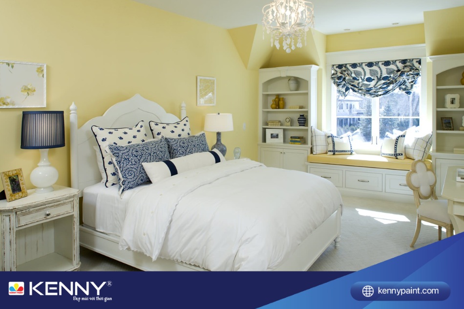 Màu vàng lông gà con còn giúp kích thích thị giác, hình thành thói quen dậy sớm cho bé