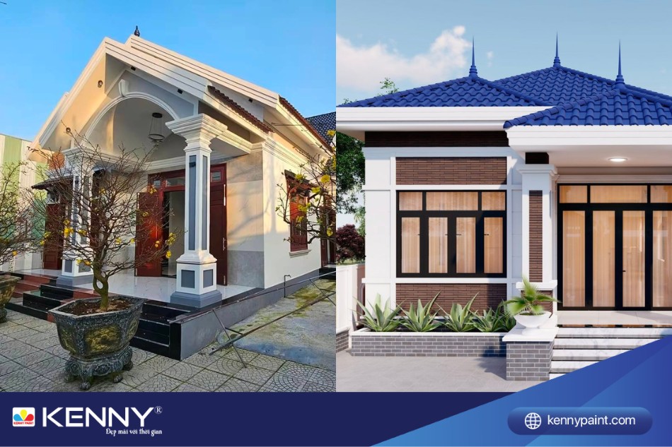 Độ dốc của mái chính là khác biệt lớn nhất của nhà mái thái và mái nhật