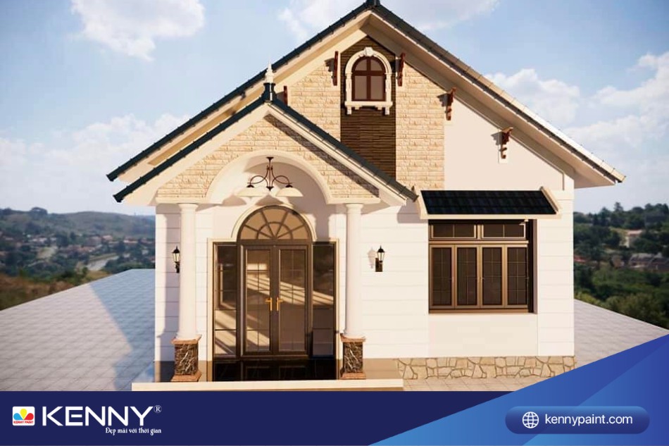 Đặc điểm của nhà cấp 4 mái Thái là mái nhà hình chữ A độc đáo