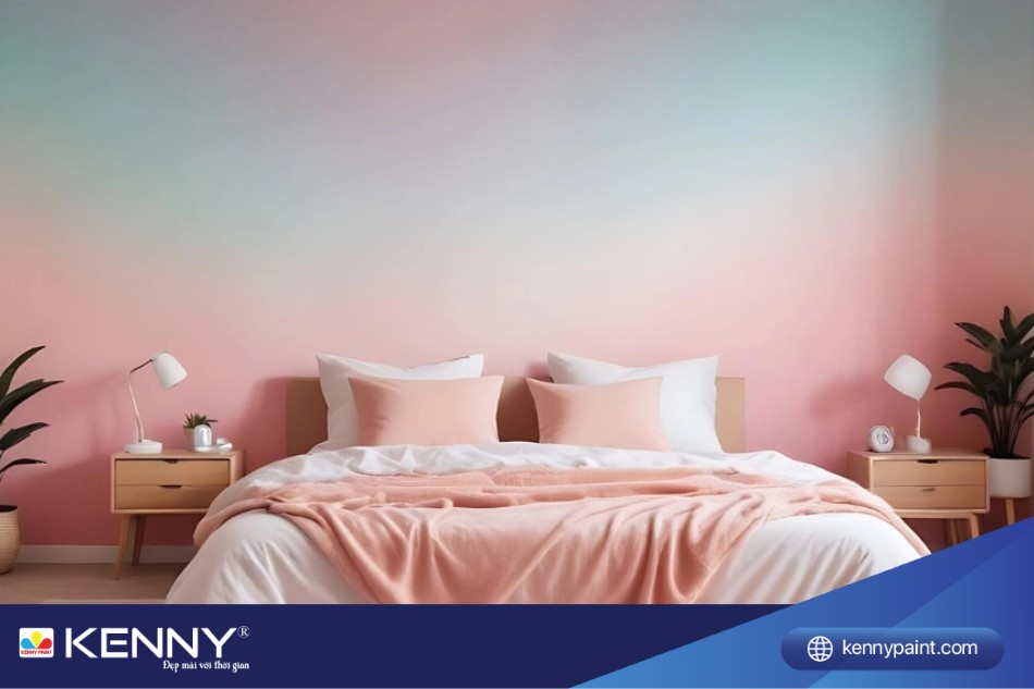 Màu sơn ombre mang đến vẻ đẹp hiện đại và phong cách cho không gian sống.