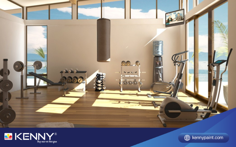 Sơn KENNY - Điểm tô ngôi nhà mơ ước mau-sac-phong-gym-3