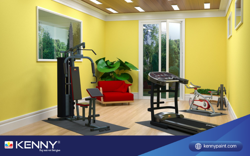 Sơn KENNY - Điểm tô ngôi nhà mơ ước mau-sac-phong-gym-4