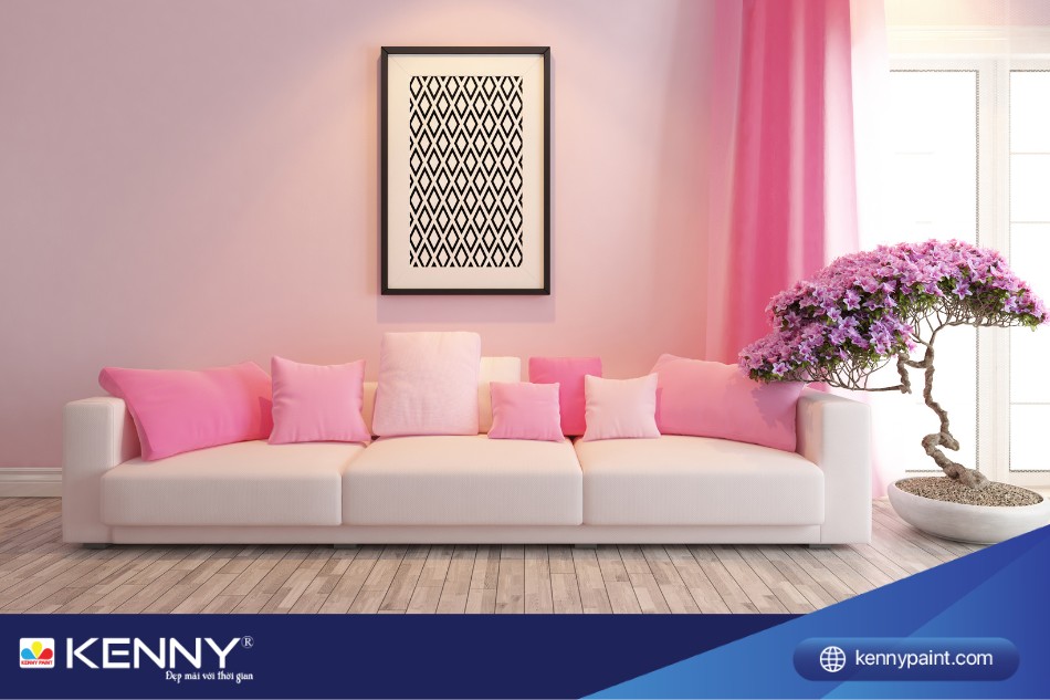 Màu hồng tạo cảm giác ngọt ngào và nữ tính