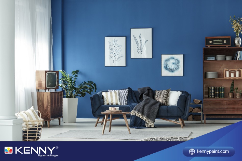 Màu xanh navy luôn là màu sắc thể hiện đẳng cấp, nghệ thuật