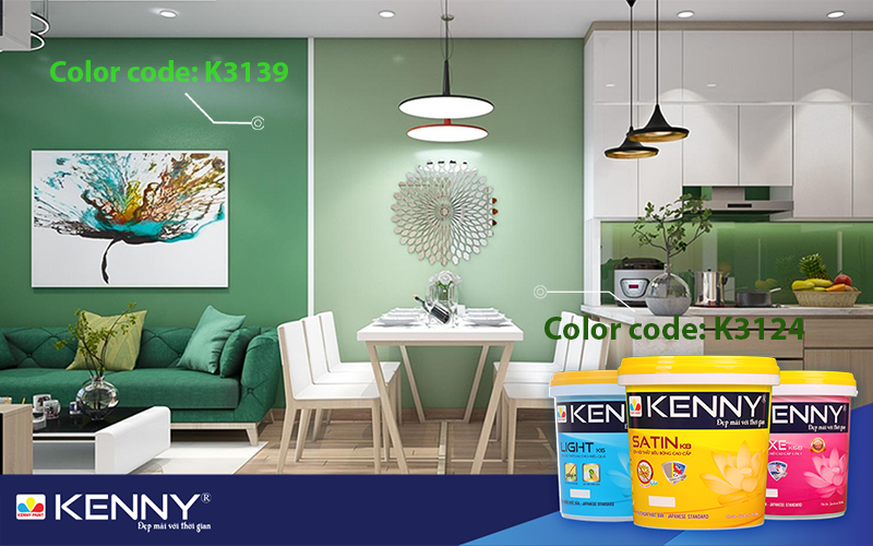 Sơn KENNY - Điểm tô ngôi nhà mơ ước mau-son-phong-bep-10