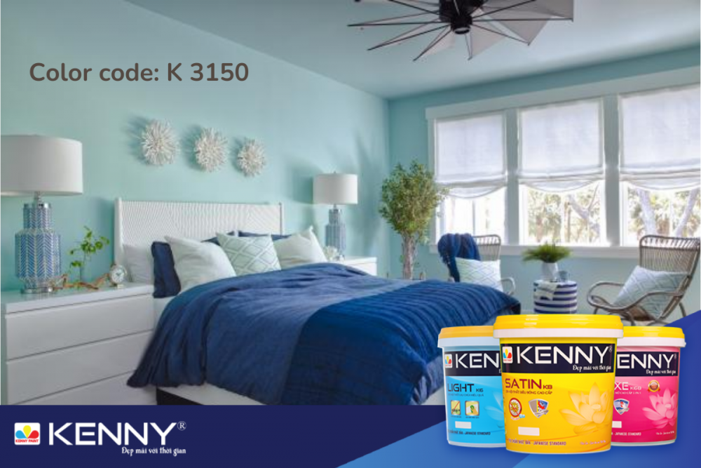 Sơn KENNY - Điểm tô ngôi nhà mơ ước mau-son-phong-ngu-vo-chong-11