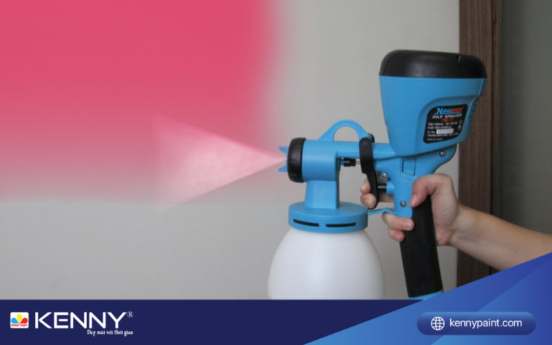 Sơn KENNY - Điểm tô ngôi nhà mơ ước may-nen-khi-phun-son-2