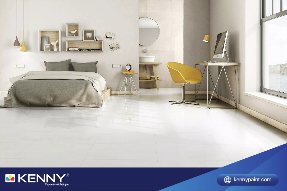 Có thể chọn nền sơn tường theo phong cách của ngôi nhà